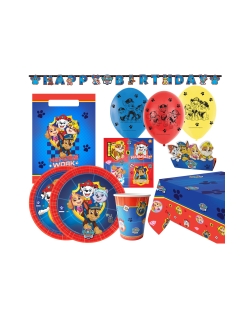 Party Set Patrulla Canina: Plat, Vas, Serv, Mant, Guirn...